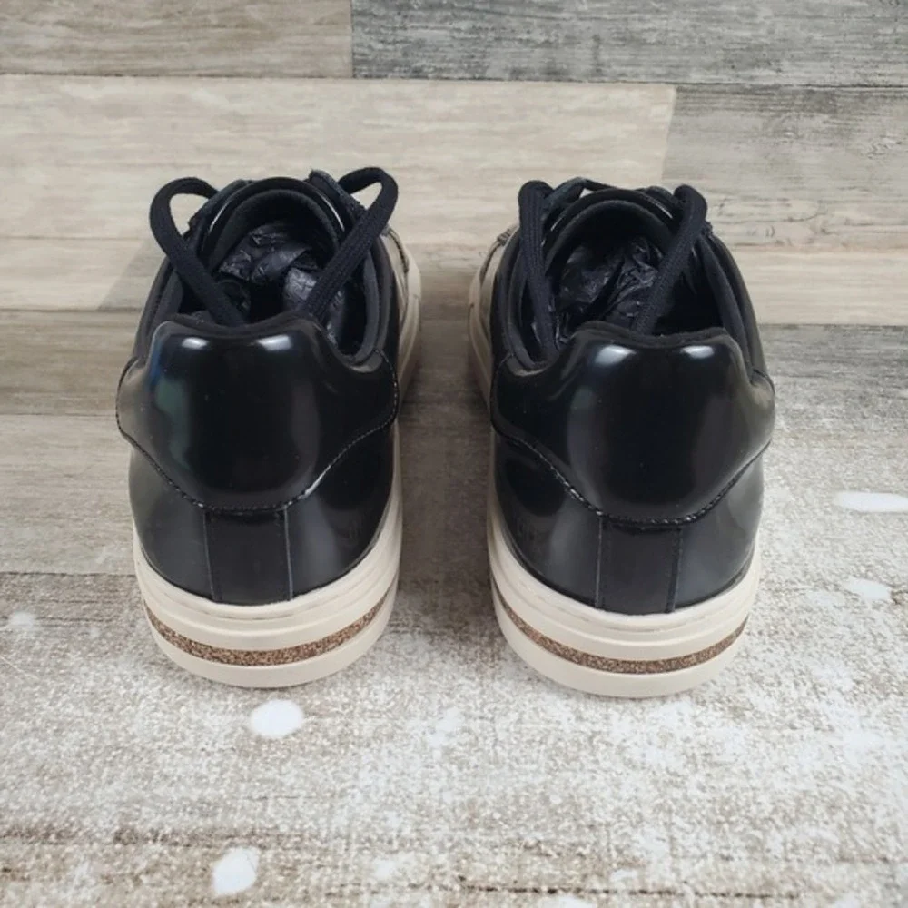Birkenstock Bend Low Shoes Womens 6 Narrow Casual Black Patent Leather‎ Sneakers